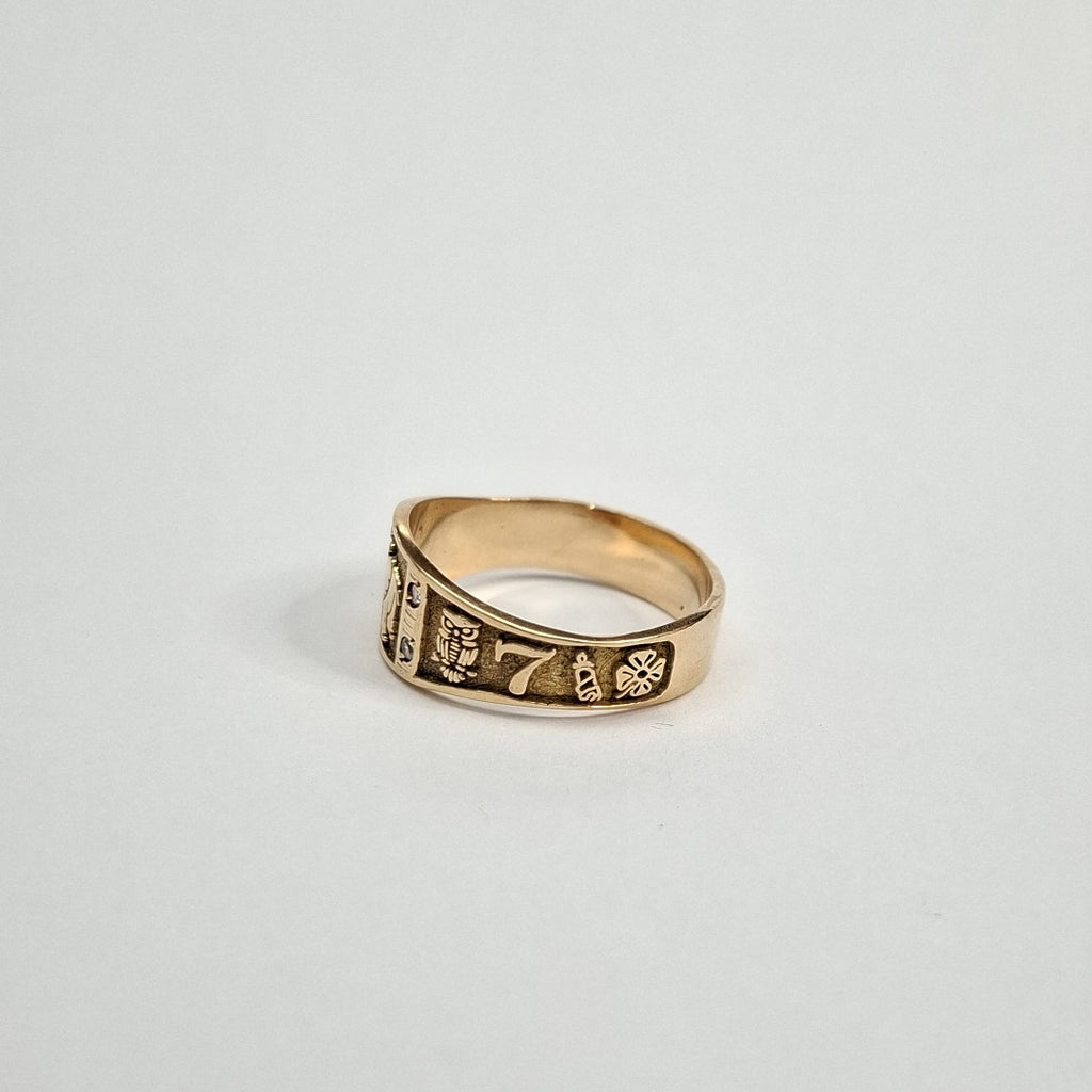 ANILLO ORO 14 K 4.5 GRMS (SEMINUEVO)