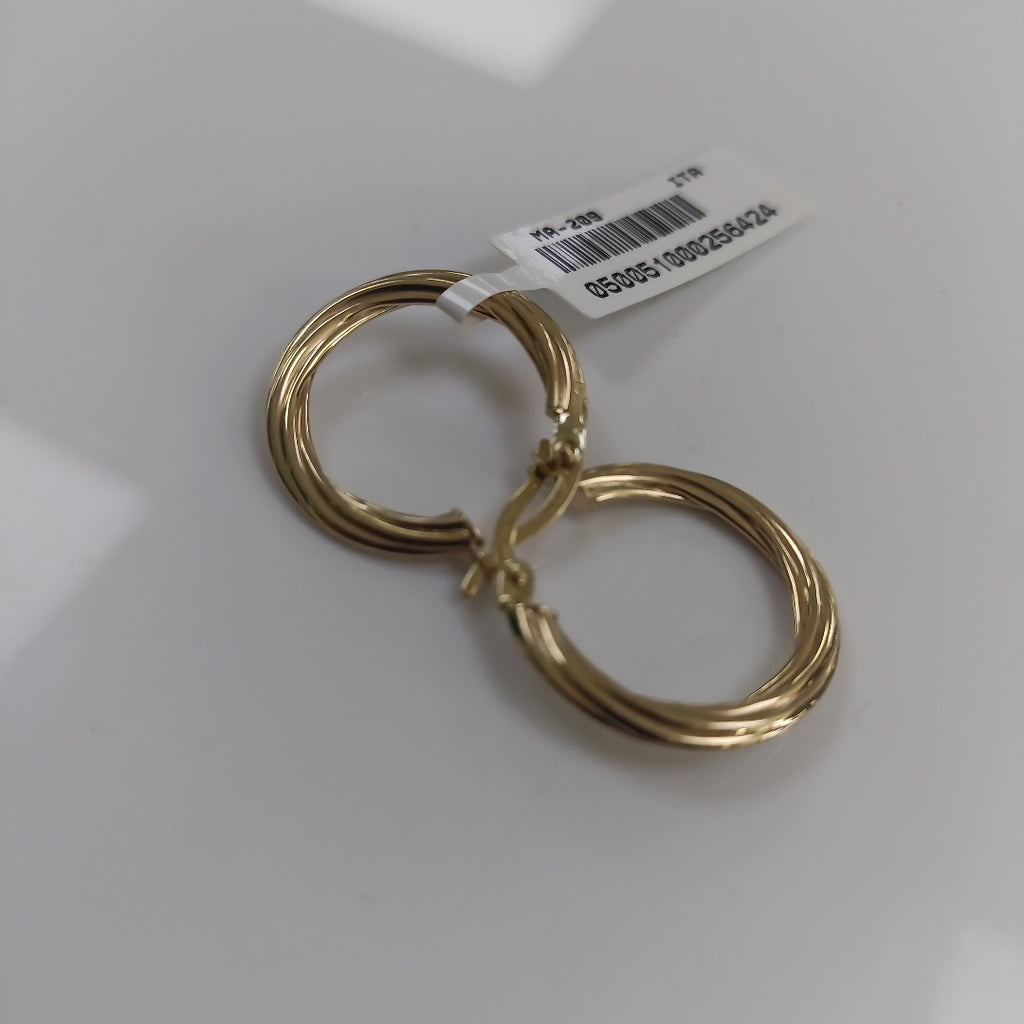 ARRACADAS ORO 10K 1.5 (NUEVO)