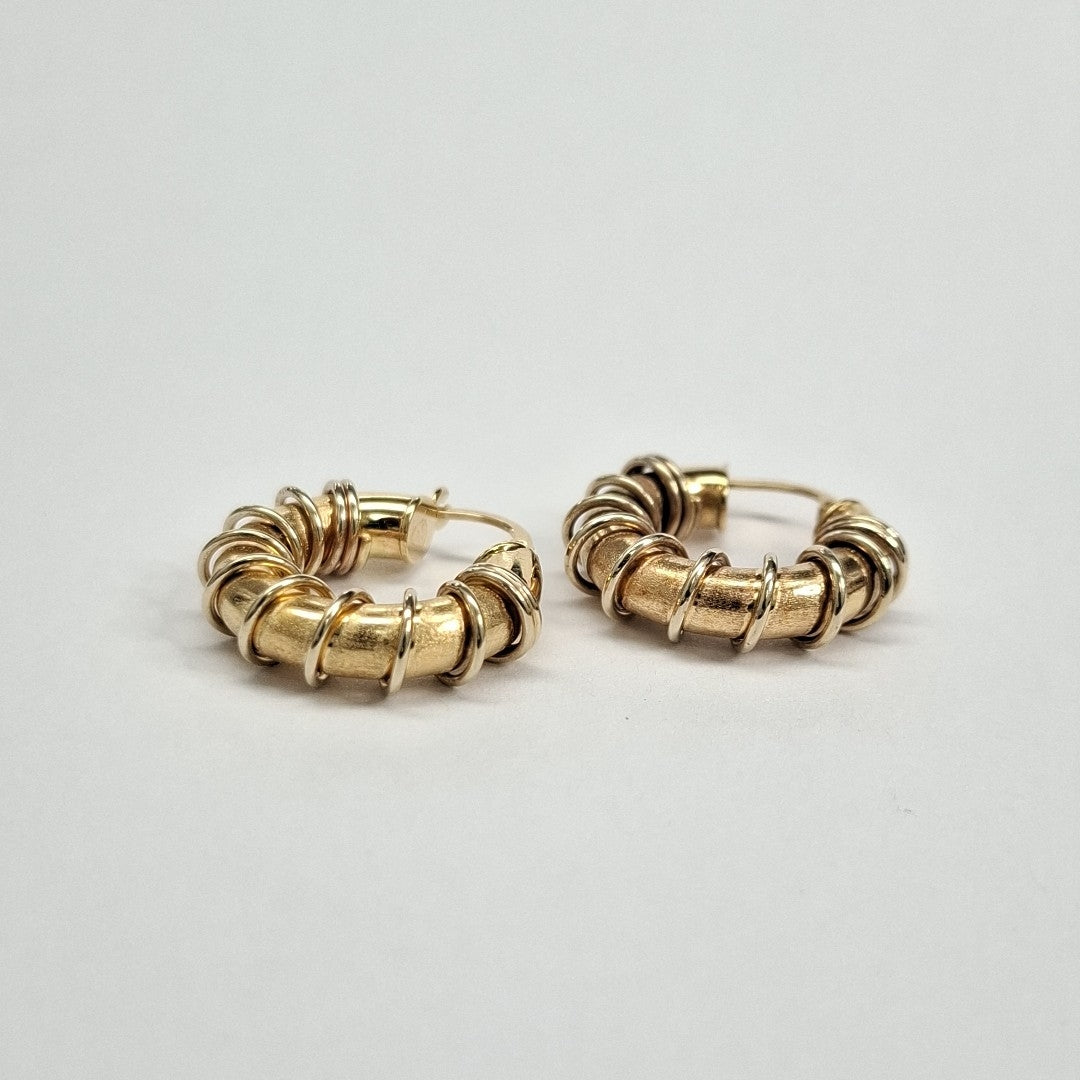 ARRACADAS PAR ORO 14 K 4,50 GRMS (SEMINUEVO)