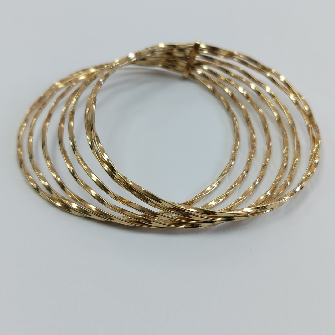SEMANARIO DE PULSERAS ORO 14 K 22.3 GRMS (SEMINUEVO)