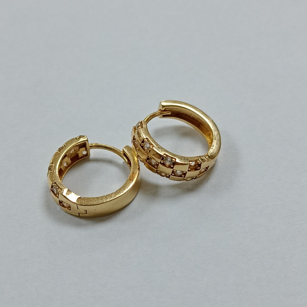ARRACADAS PAR ORO 14 K 2,50 GRMS (SEMINUEVO)
