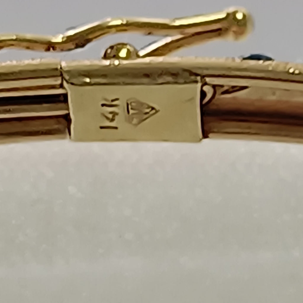 PULSERA RIGIDA ORO 14 K 3,80 GRMS (SEMINUEVO)