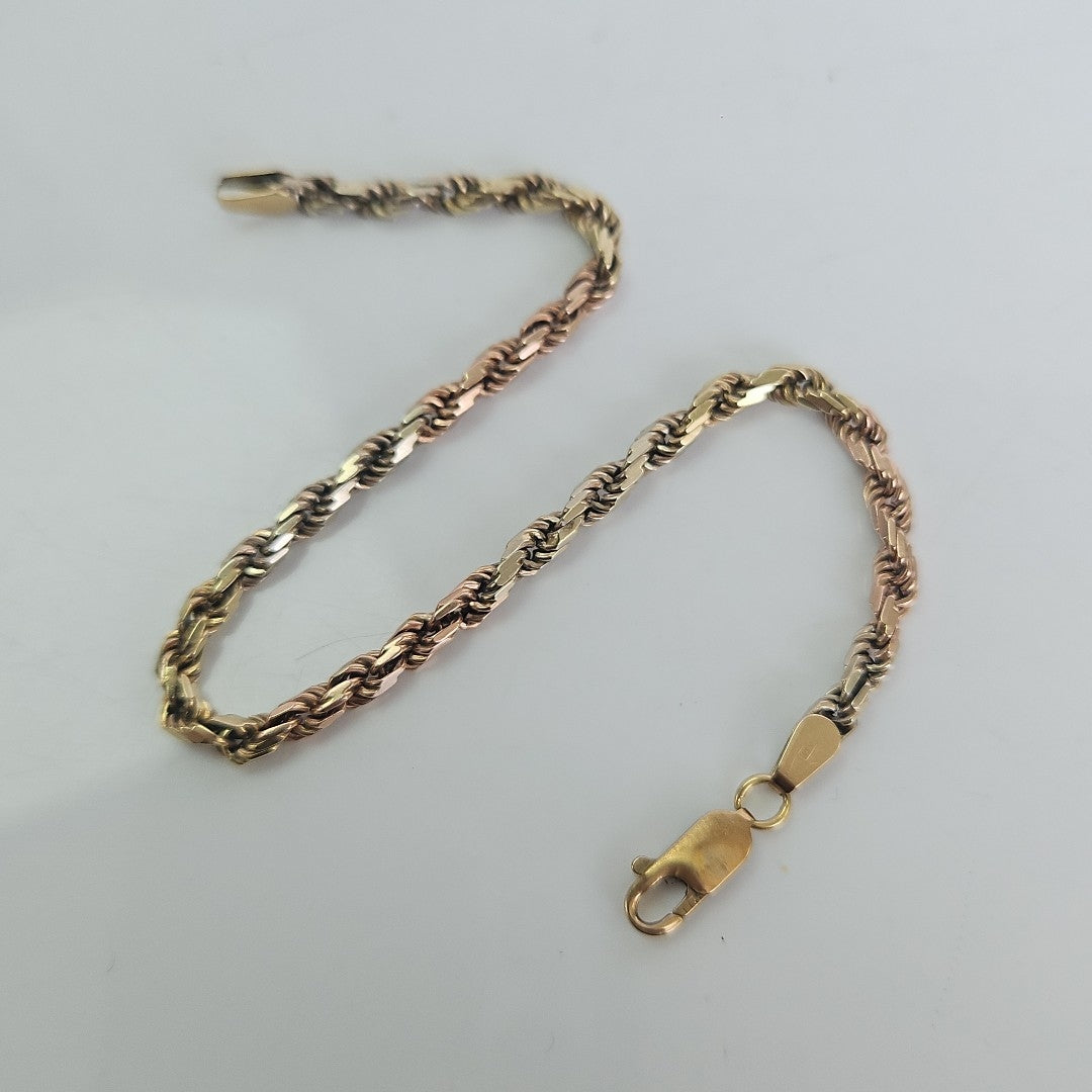 PULSERA ORO COMBINADO 14 K 8.1 GRMS (SEMINUEVO)
