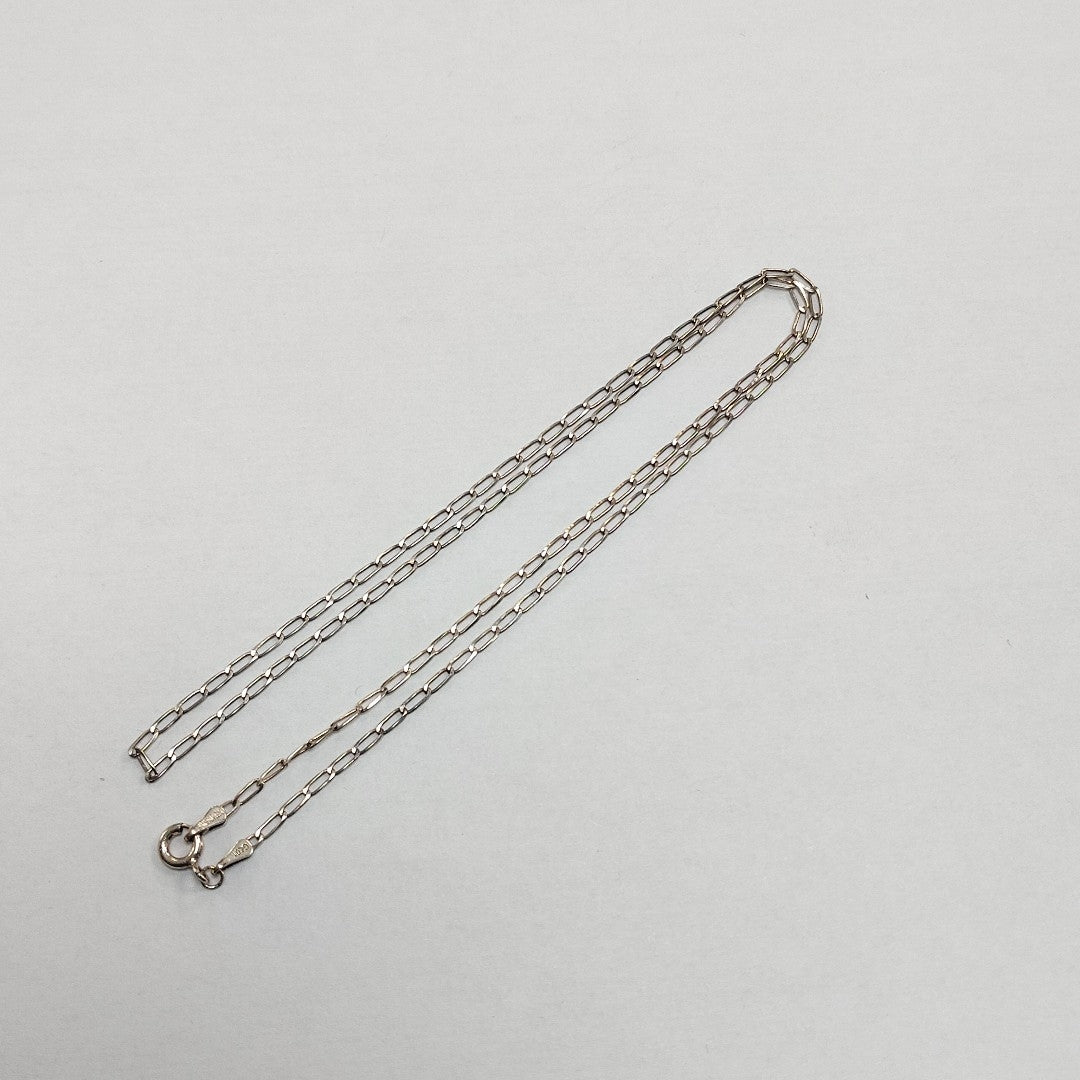 CADENA TEJIDO ESLABONES PLATA .925 50 CM 2.6 GR (NUEVO)