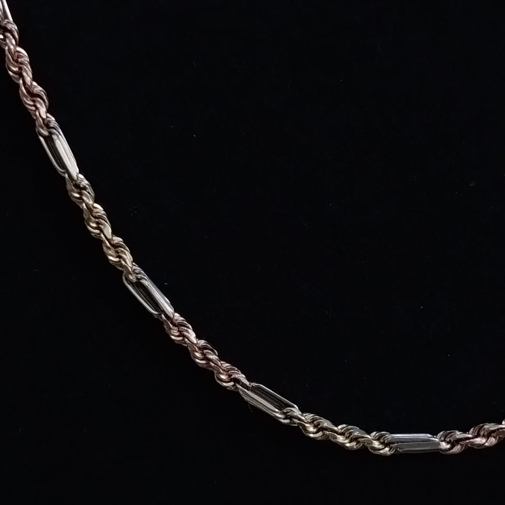 CADENA ORO COMBINADO 14 K 5,00 GRMS (SEMINUEVO)