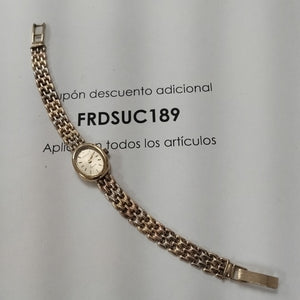 RELOJ CAJA Y PULSO ORO ORO COMBINADO 10 K 18.1 GRMS (SEMINUEVO)