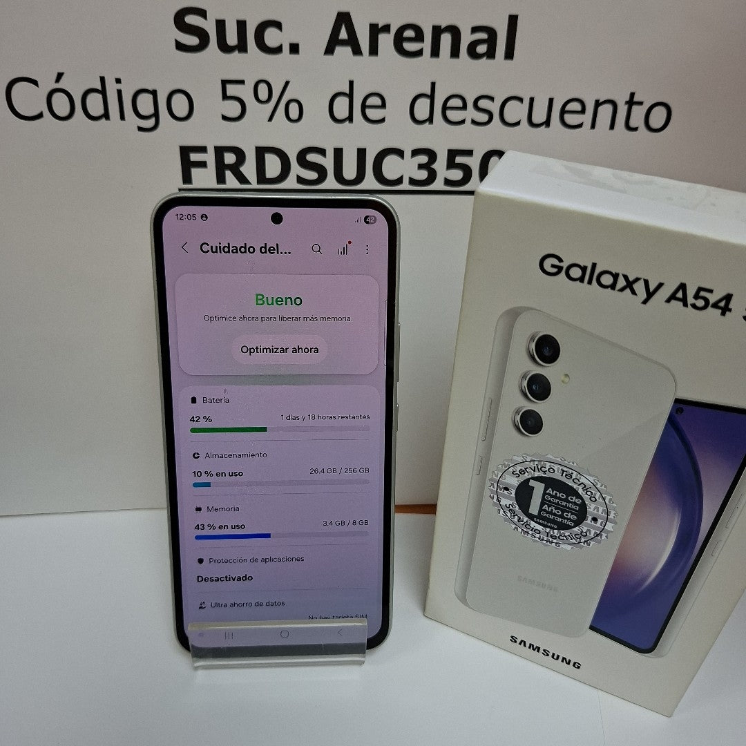 CELULAR SAMSUNG GALAXY A54 5G SM-A546E 256 GB 8 GB RAM (SEMINUEVO)