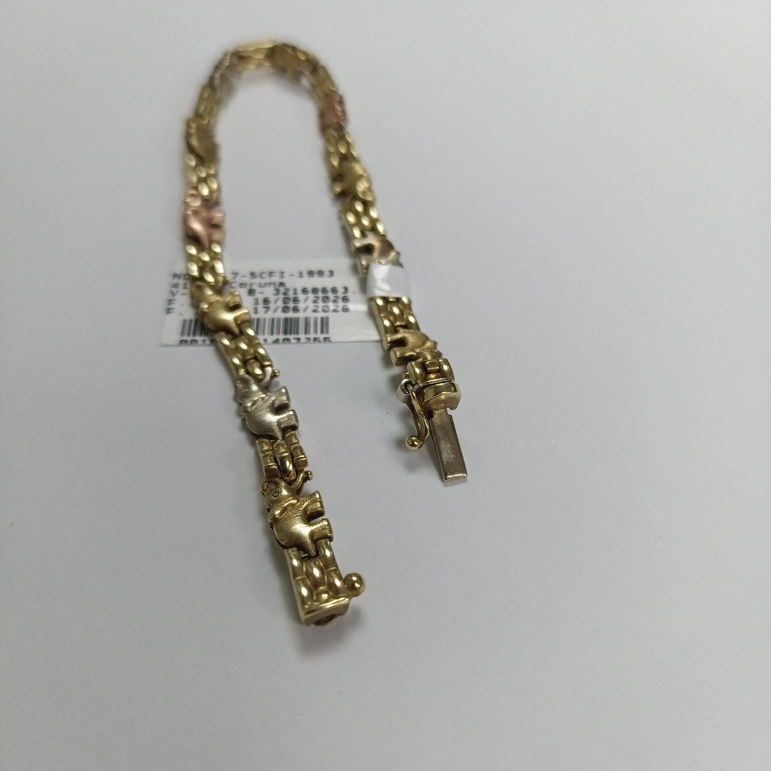PULSERA ORO,ORO COMBINADO 14 K 10,70 GRMS (SEMINUEVO)