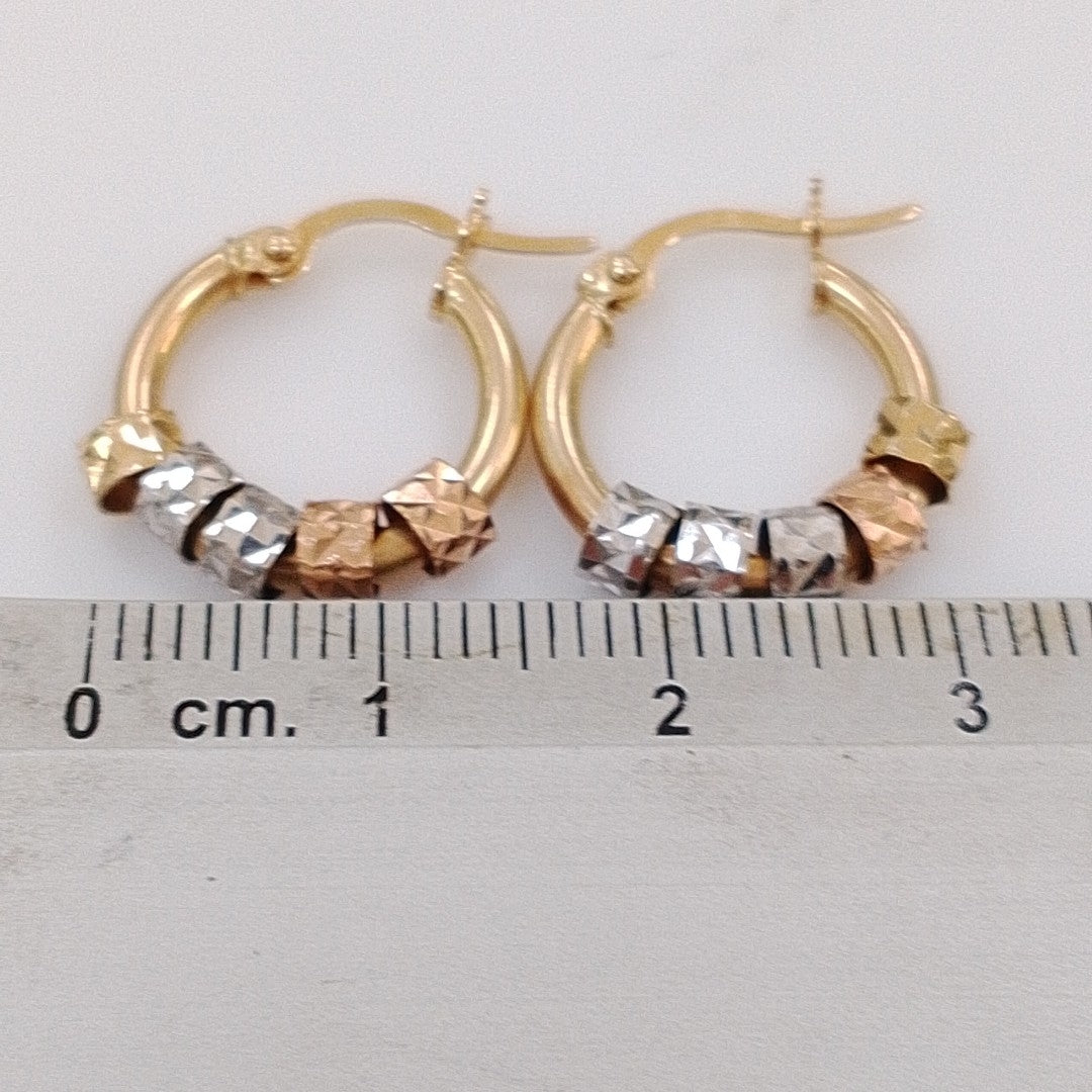 ARETES PAR ORO 14 K 2,30 GRMS (SEMINUEVO)