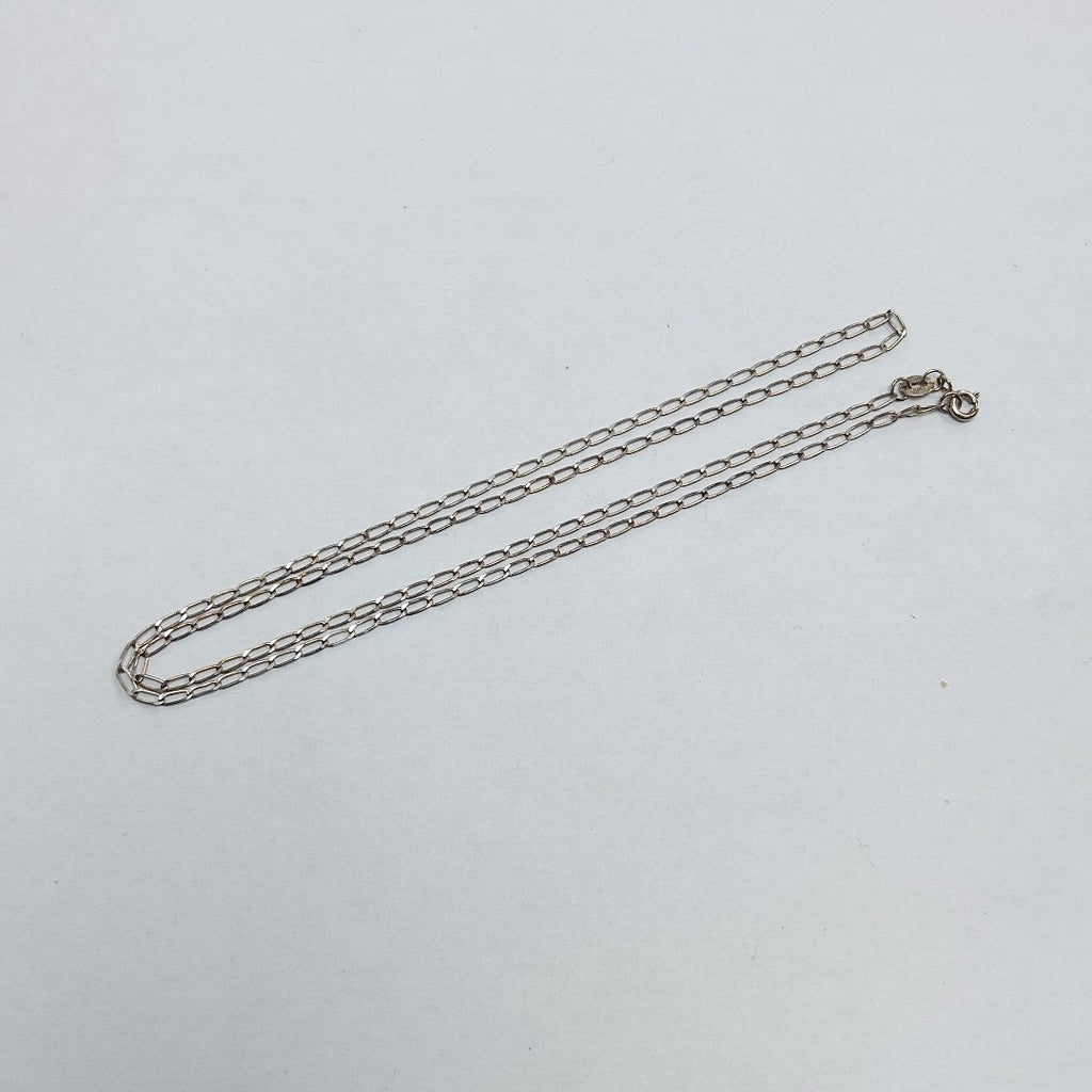CADENA TEJIDO ESLABONES PLATA .925 55 CM 2.8 GR (NUEVO)