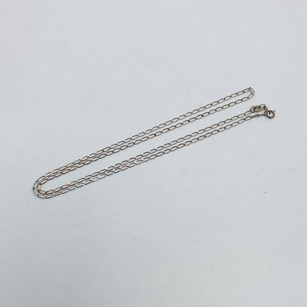 CADENA TEJIDO ESLABONES PLATA .925 55 CM 2.8 GR (NUEVO)