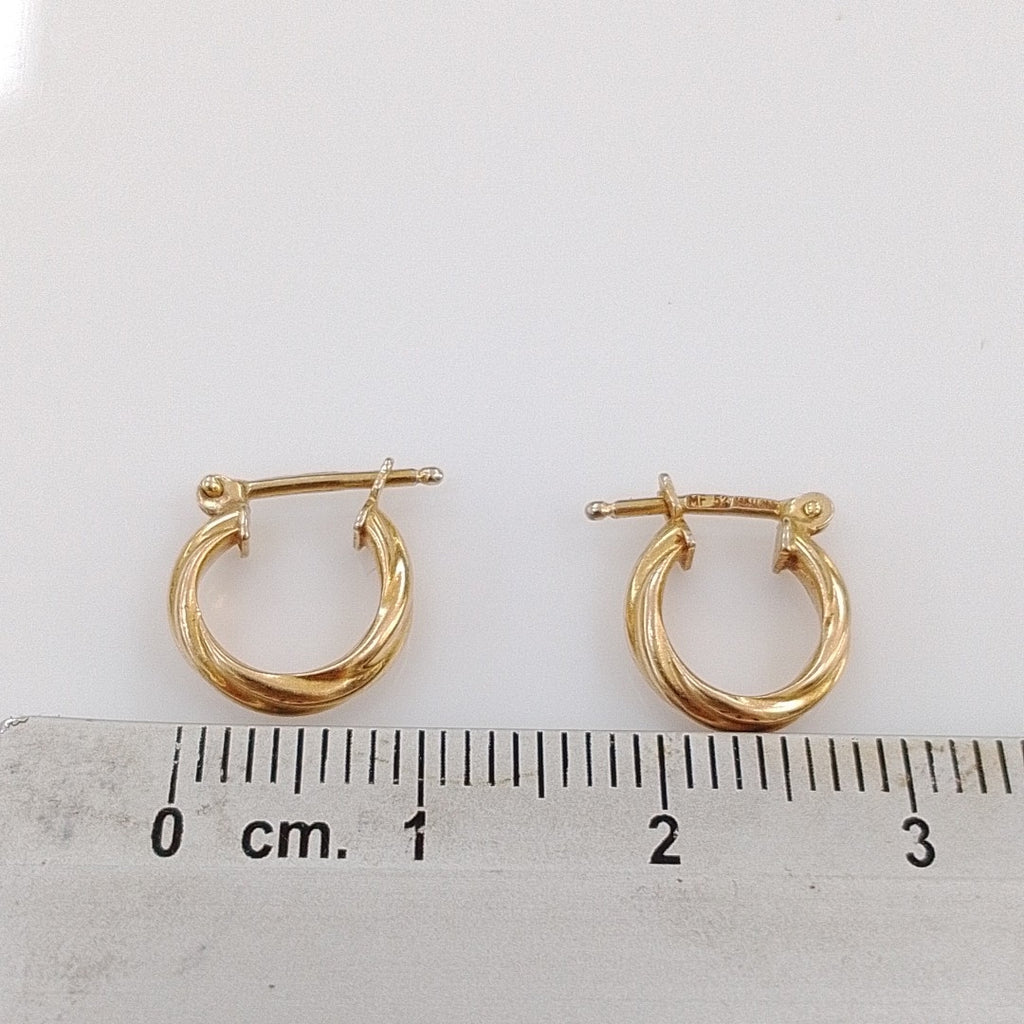 ARETES PAR ORO 14 K 0,70 GRMS (SEMINUEVO)