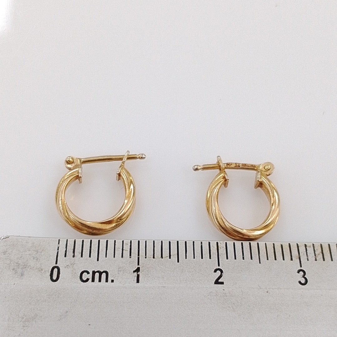ARETES PAR ORO 14 K 0,70 GRMS (SEMINUEVO)