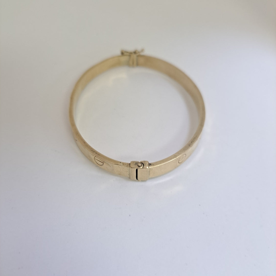 PULSERA RIGIDA ORO 10 K 5,60 GRMS (SEMINUEVO)