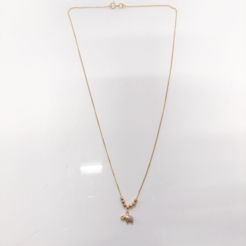 GARGANTILLA ORO, ORO COMBINADO 14 K 2.4 GRMS (SEMINUEVO)