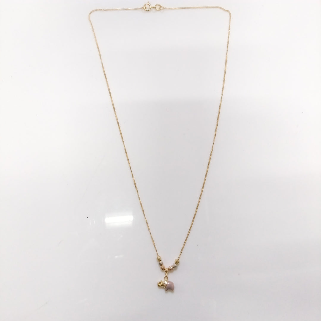 GARGANTILLA ORO, ORO COMBINADO 14 K 2.4 GRMS (SEMINUEVO)