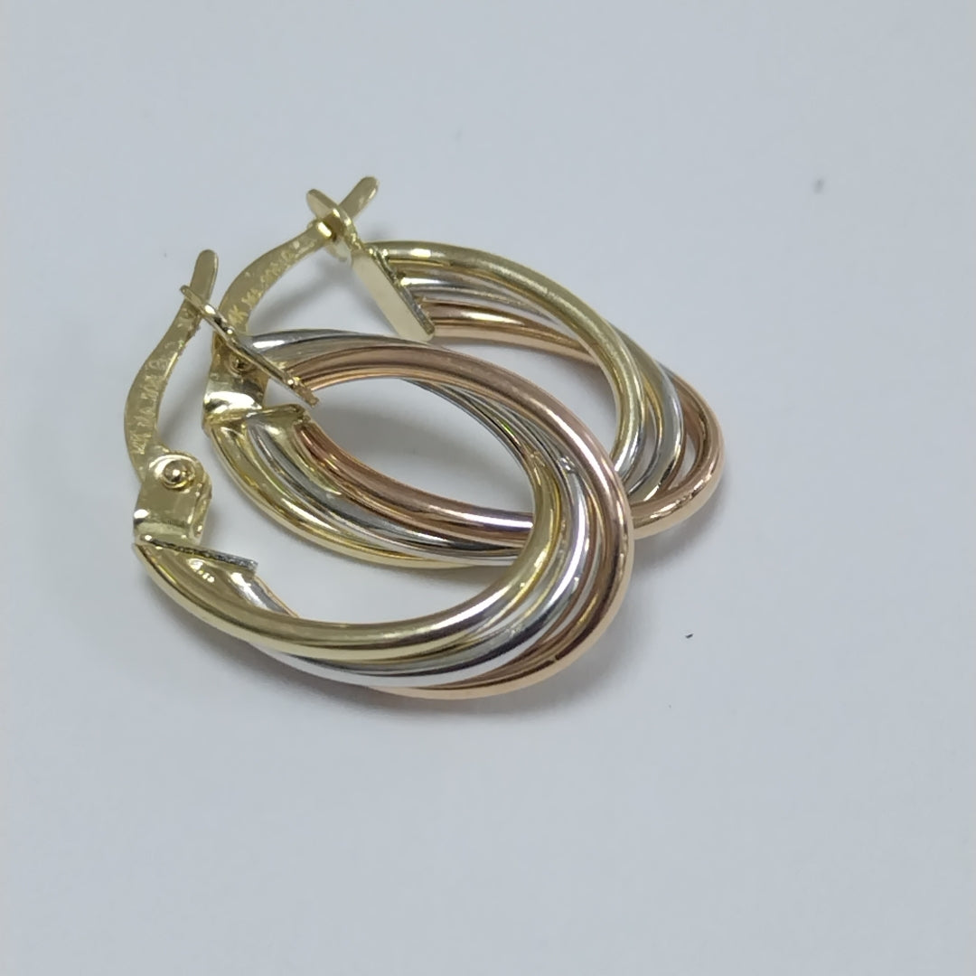 ARRACADAS ORO 14K 1.5 (NUEVO)