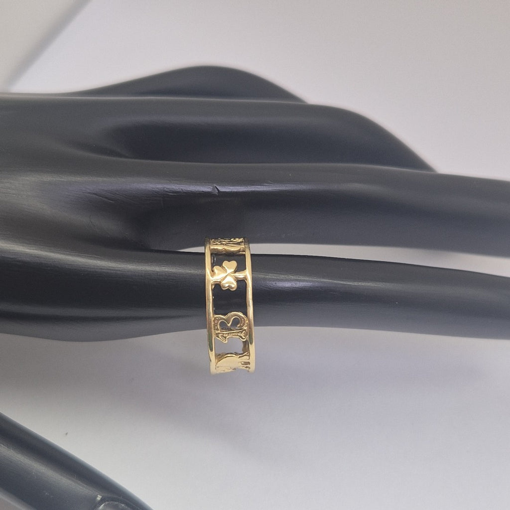 ARGOLLA DE LA SUERTE ORO 14 K 3,00 GRMS (SEMINUEVO)