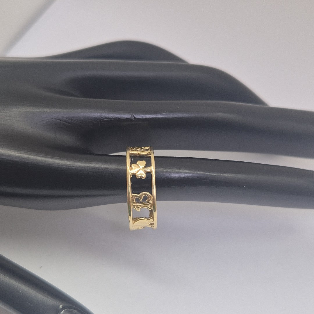 ARGOLLA DE LA SUERTE ORO 14 K 3,00 GRMS (SEMINUEVO)
