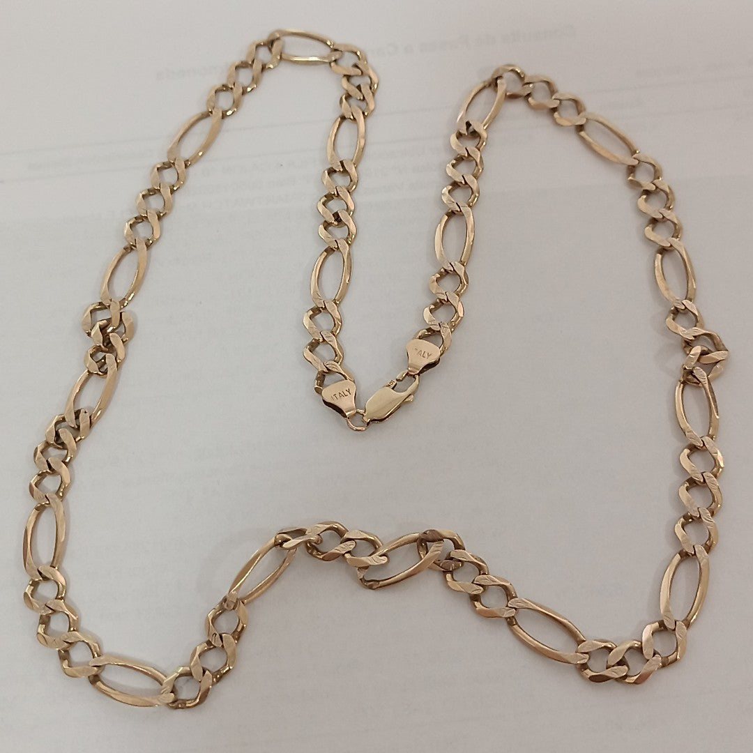 CADENA ORO, RODIADO 10 K 21.9 GRMS (SEMINUEVO)