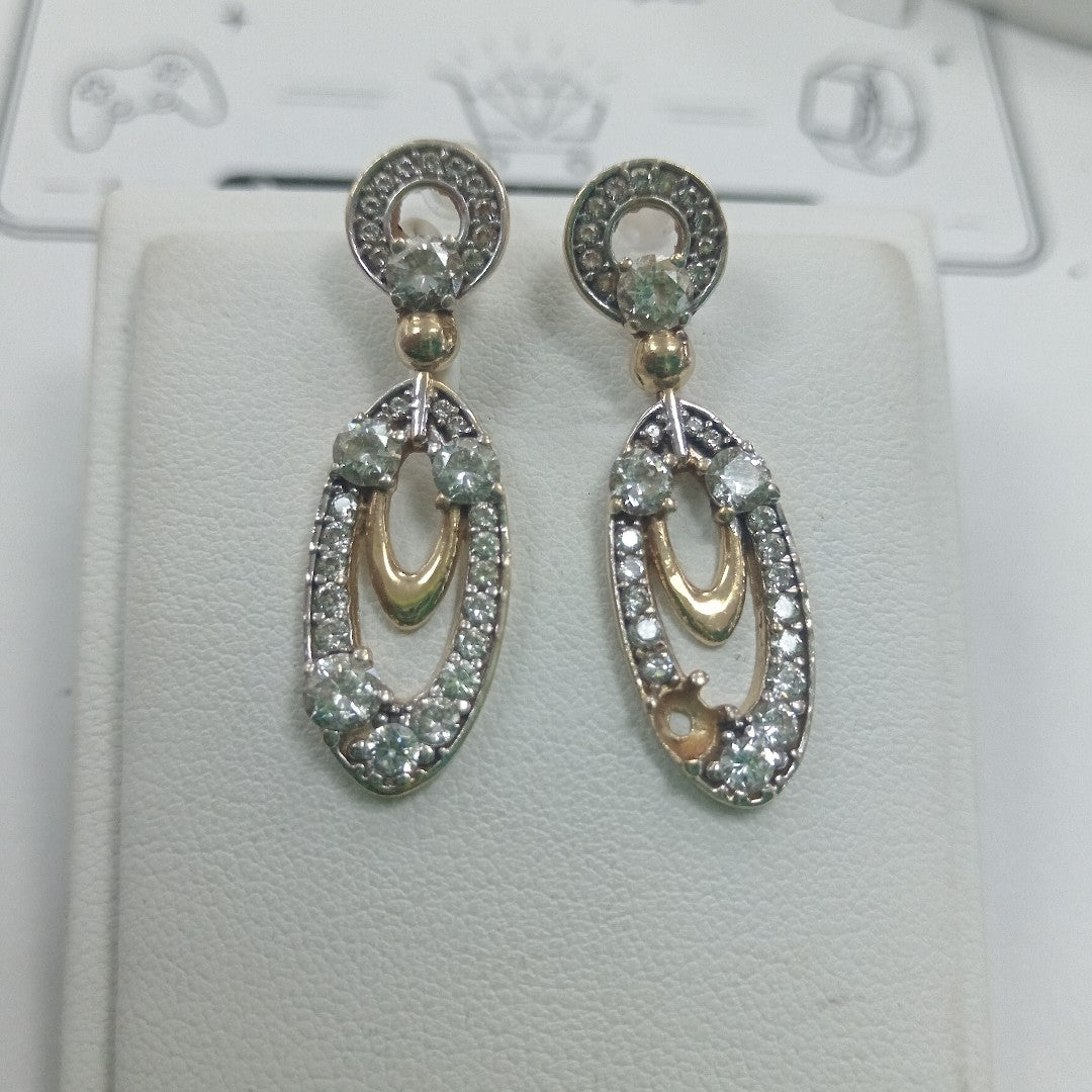 BROQUELES PAR ORO 14 K 5,40 GRMS (SEMINUEVO)
