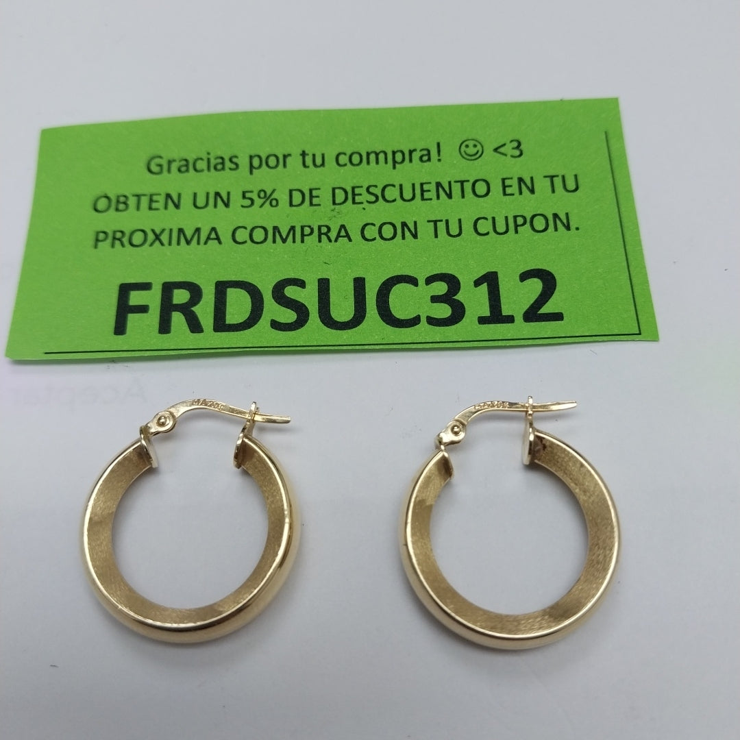 ARRACADAS PAR ORO 10 K 1.8 GRMS (SEMINUEVO)