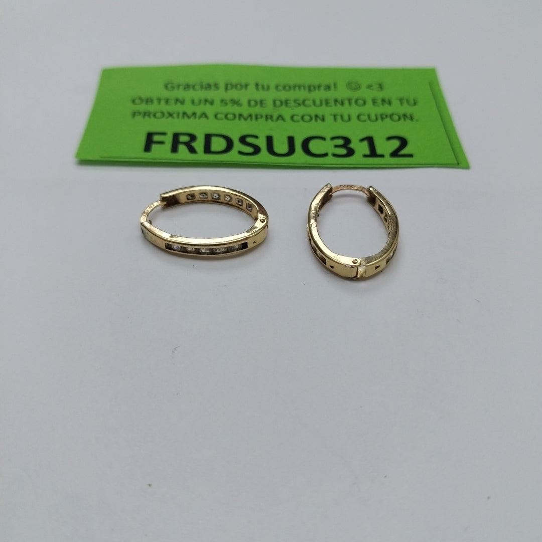 ARRACADAS PAR ORO 10 K 1.8 GRMS (SEMINUEVO)
