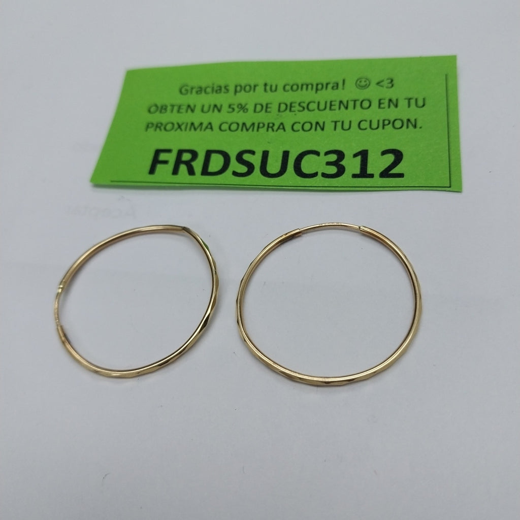 ARRACADAS PAR ORO 10 K 1.4 GRMS (SEMINUEVO)
