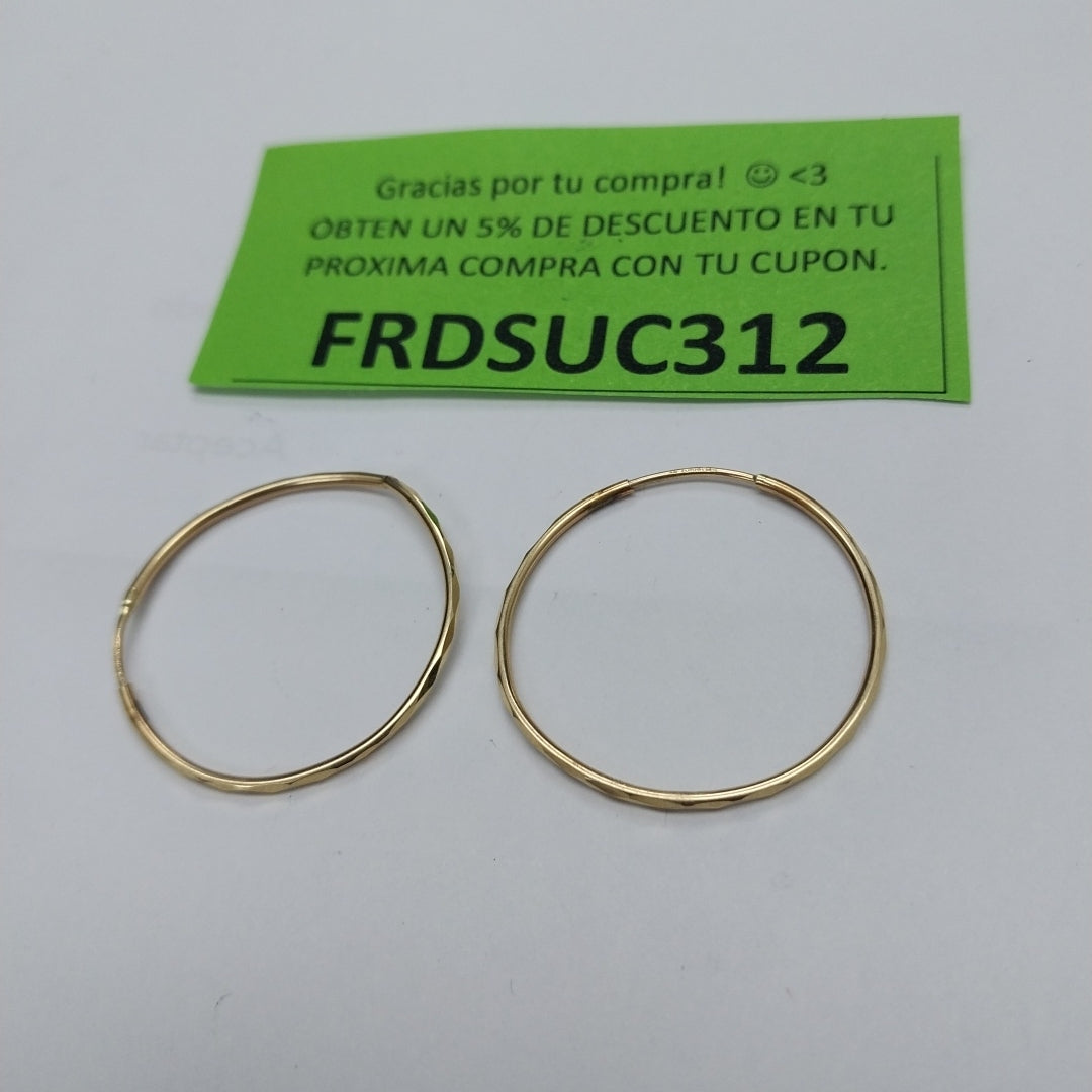 ARRACADAS PAR ORO 10 K 1.4 GRMS (SEMINUEVO)