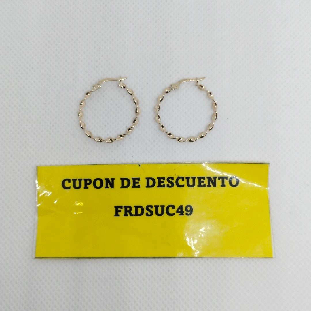 ARRACADAS ORO 14K 1.5 (NUEVO)