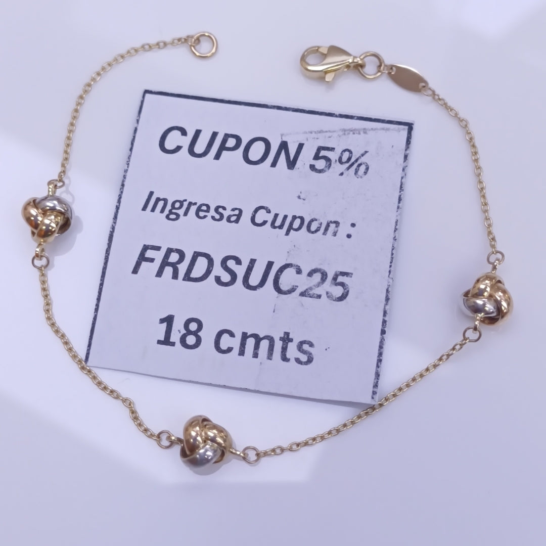 PULSERAS DAMA ORO 14K 1.9 (NUEVO)