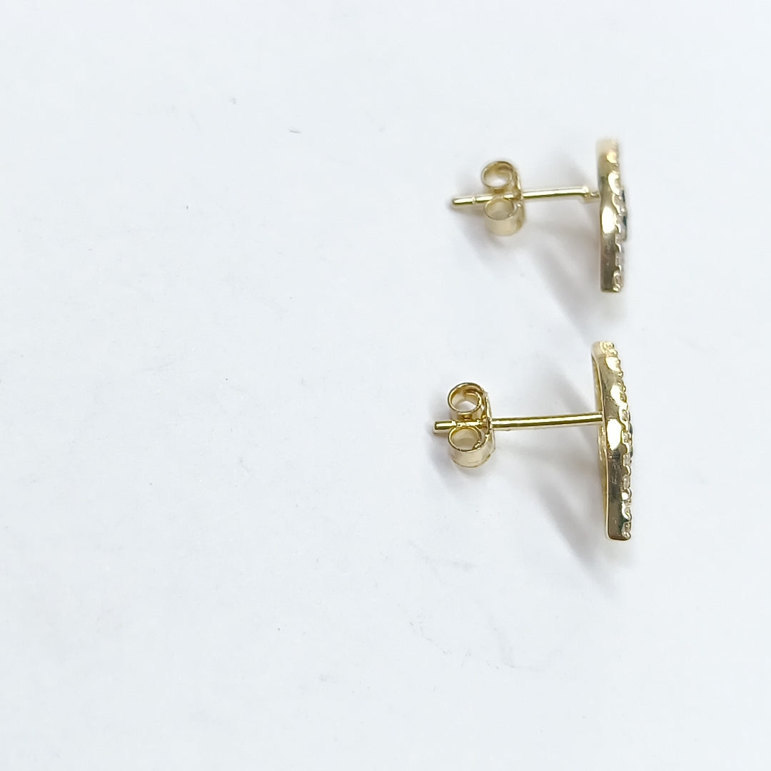 BROQUELES ORO 14K 1.5 (NUEVO)