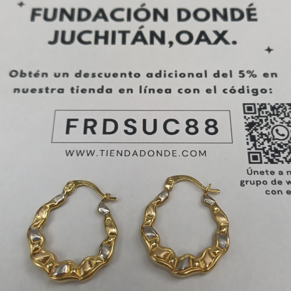 ARRACADAS ORO 14K 2 (NUEVO)