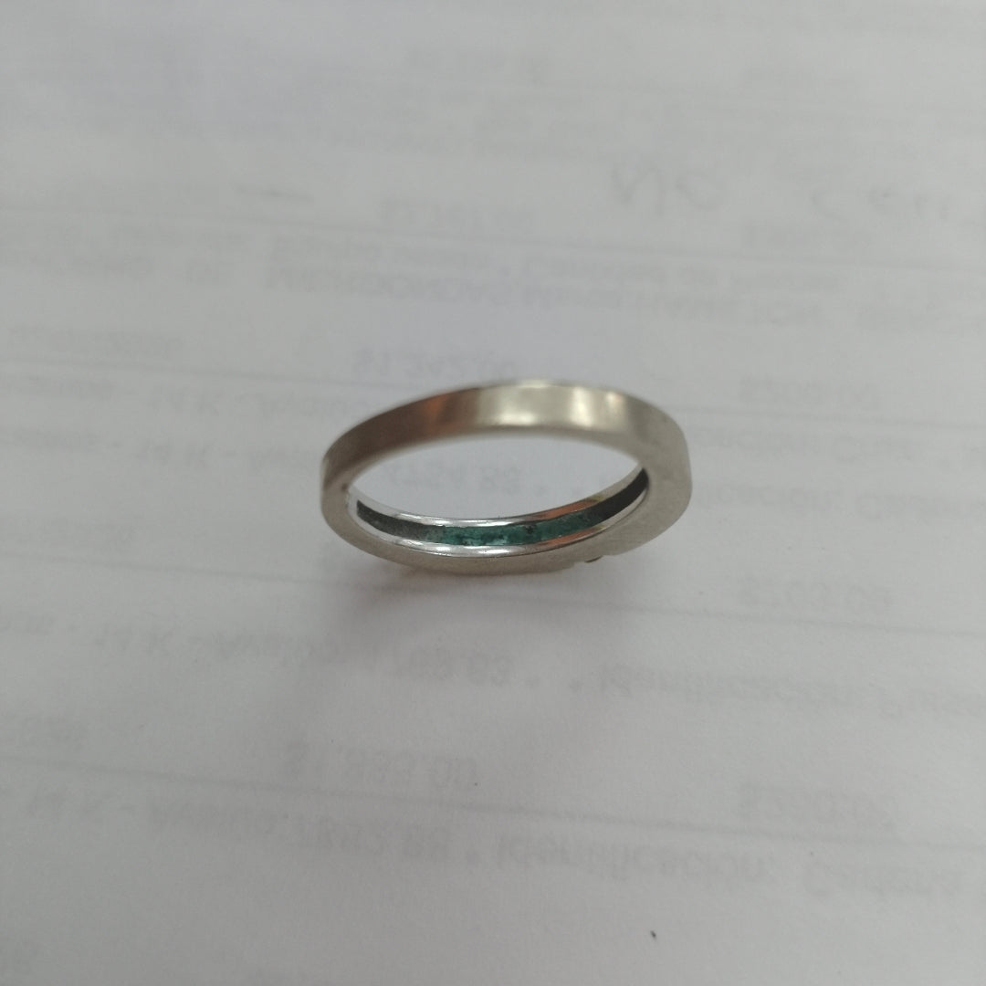 ANILLO ORO BLANCO 8 K 3,60 GRMS (SEMINUEVO)