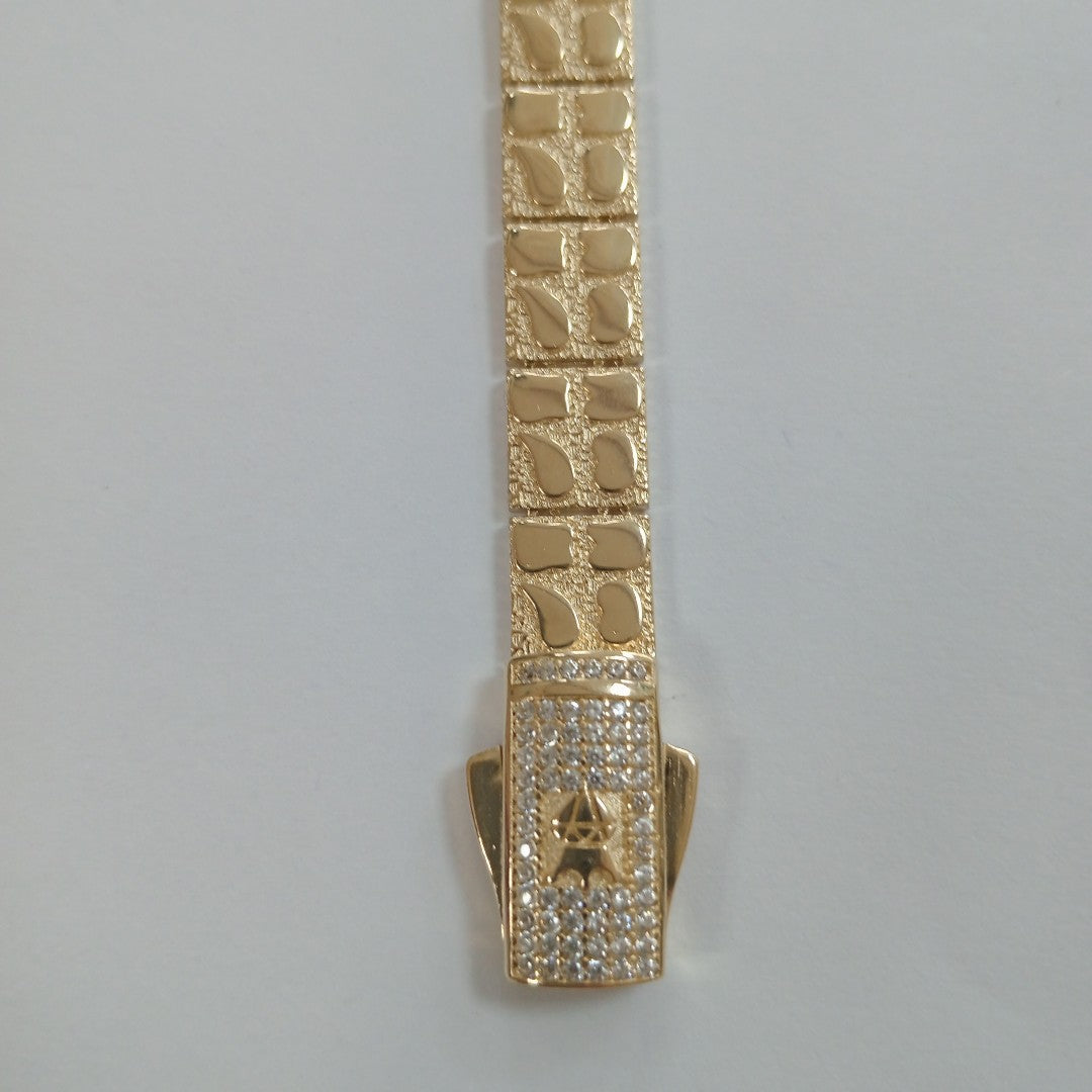 PULSERAS CABALLERO ORO 14K 17.4 (NUEVO)