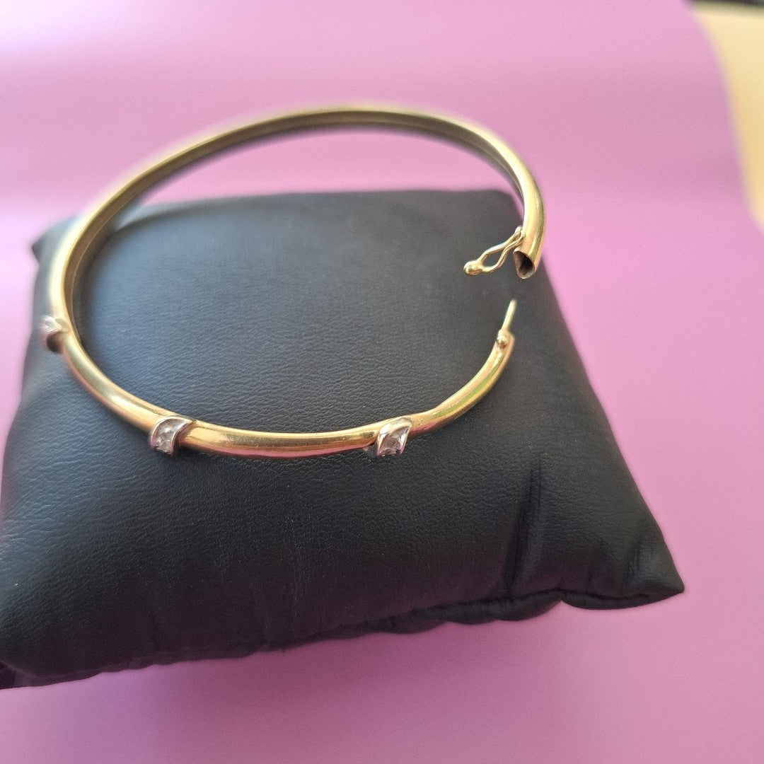PULSERA RIGIDA ORO 14 K 5,40 GRMS (SEMINUEVO)
