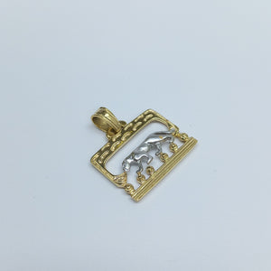 DIJE ORO,ORO BLANCO 14 K 4,80 GRMS (SEMINUEVO)