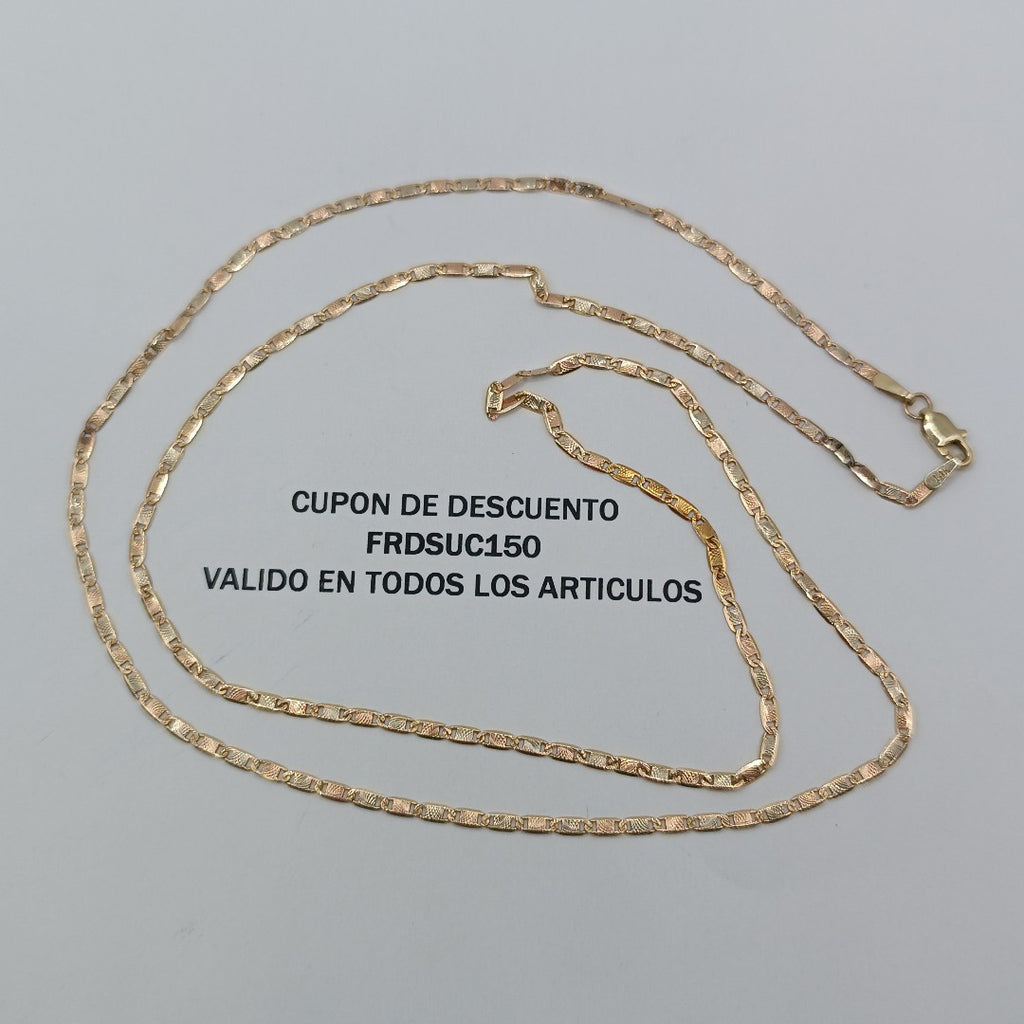 CADENA ORO COMBINADO 14 K 4.4 GRMS (SEMINUEVO)