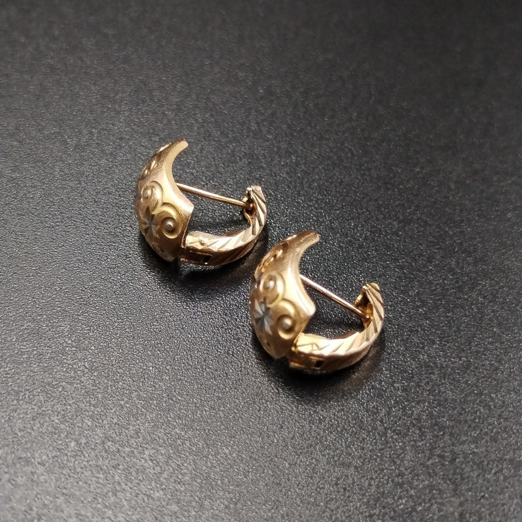 ARRACADAS PAR ORO 14 K 2.6 GRMS (SEMINUEVO)