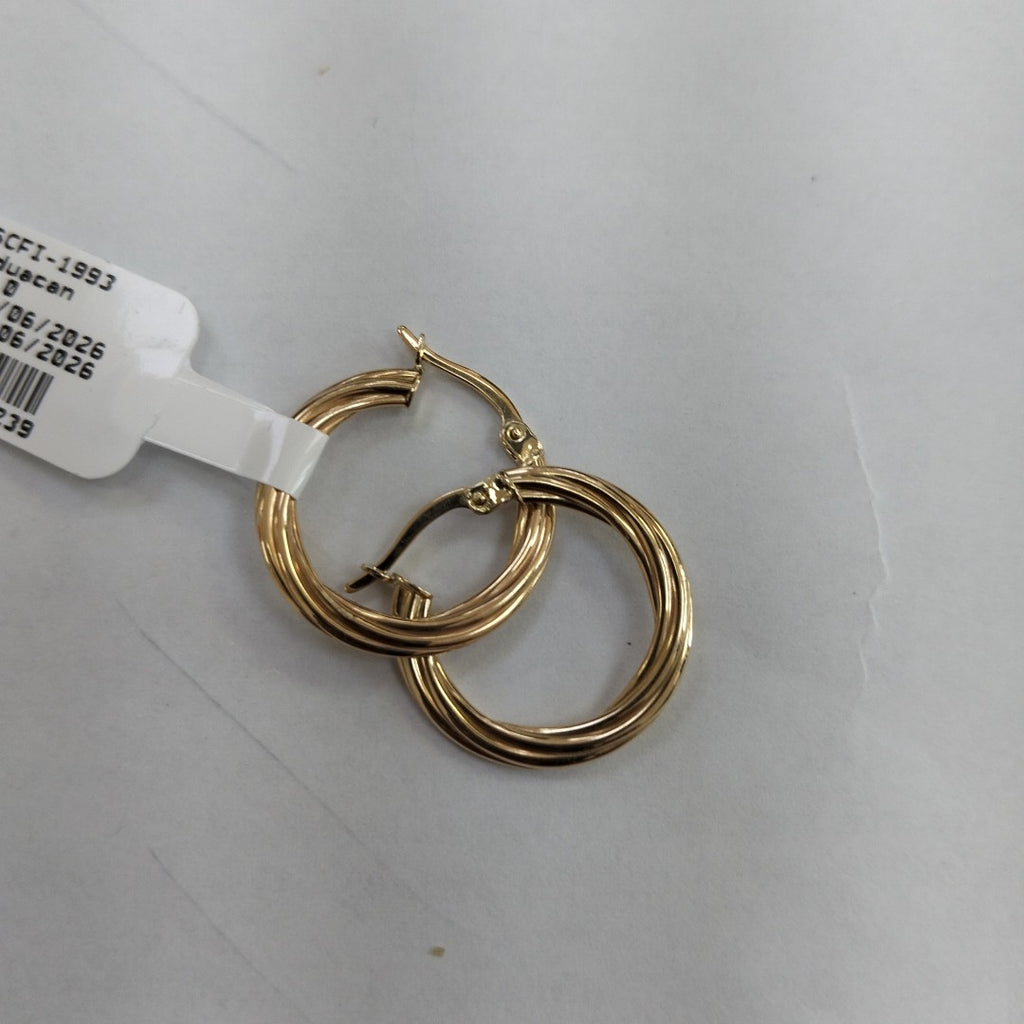 ARRACADAS ORO 10K 1.5 (NUEVO)