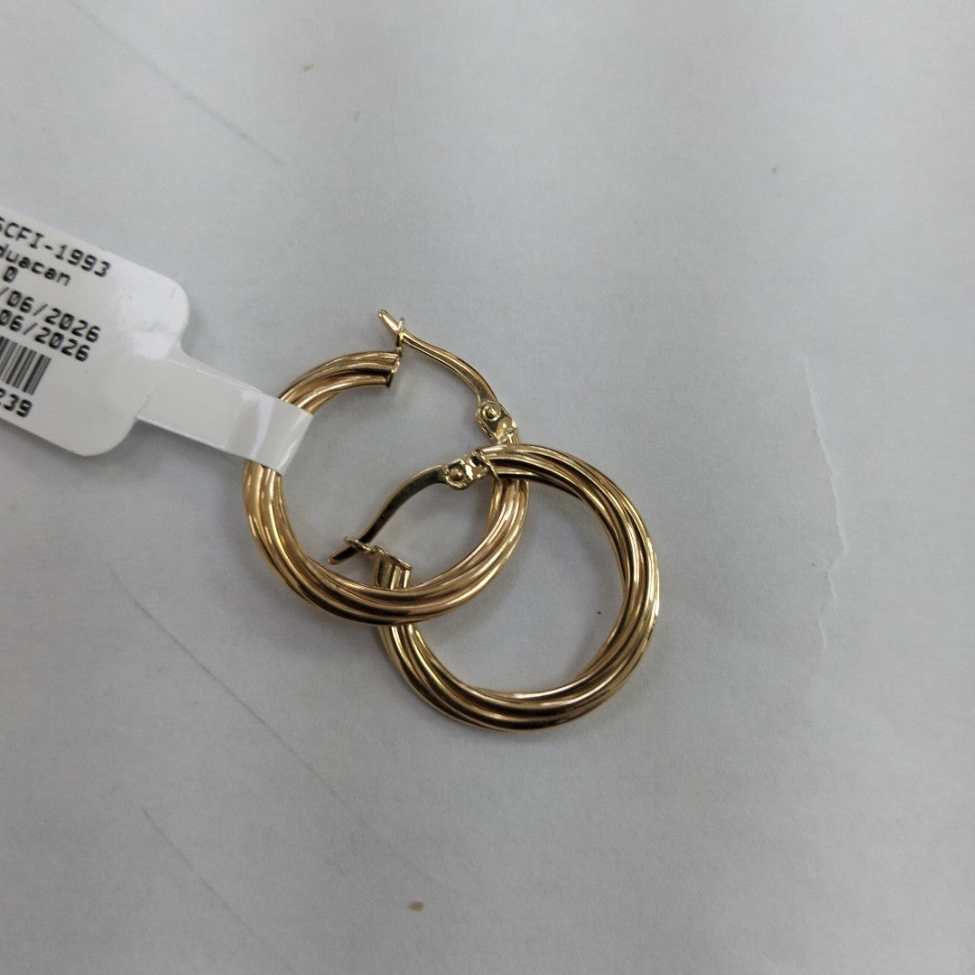 ARRACADAS ORO 10K 1.5 (NUEVO)