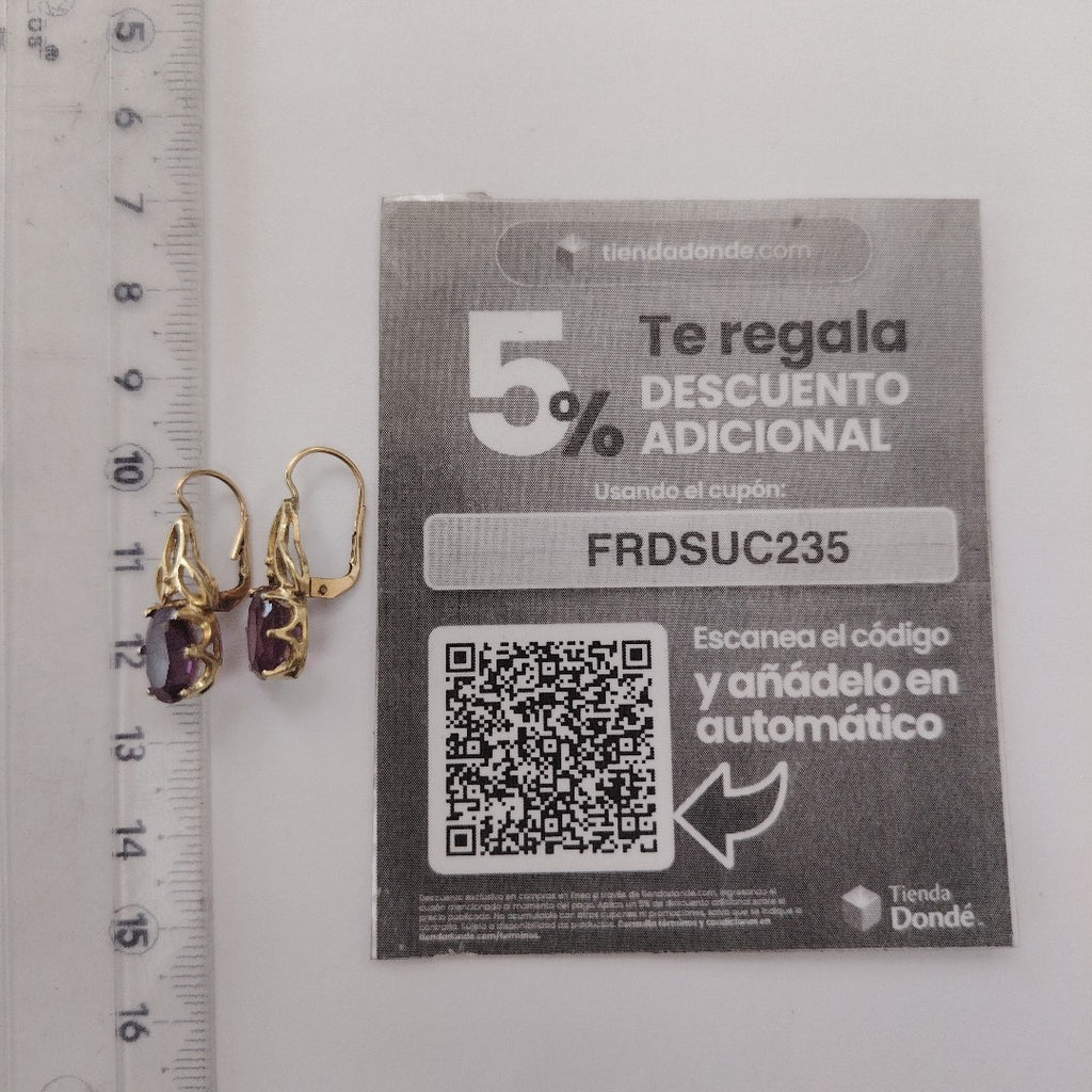 ARETES PAR ORO 10 K 3,50 GRMS (SEMINUEVO)