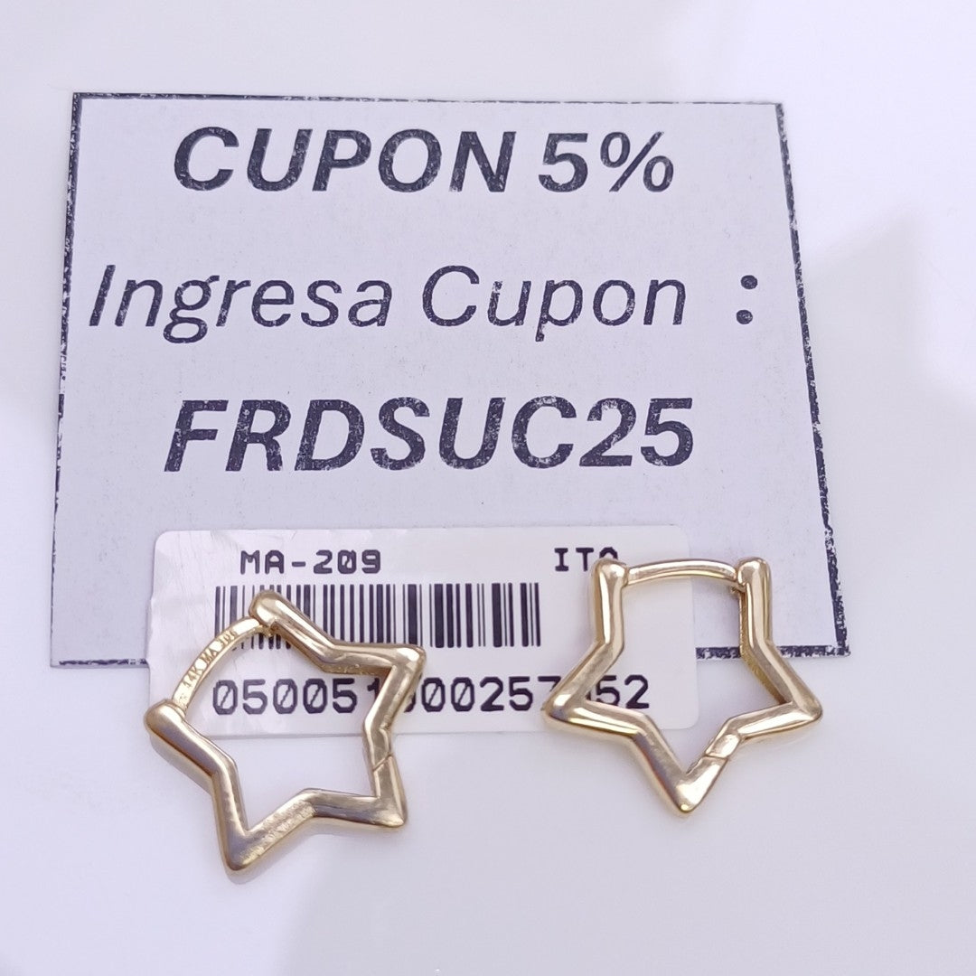 HUGGIES ORO 14K 1.4 (NUEVO)
