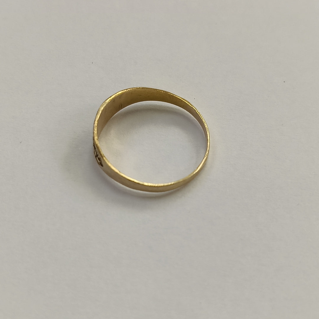 ANILLO DE GRADUACIÓN ORO 10 K 1,01 GRMS (SEMINUEVO)