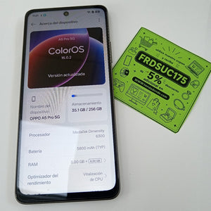 CELULAR OPPO A5 PRO 5G CPH2695 (2025) 256 GB 8 GB RAM (SEMINUEVO)