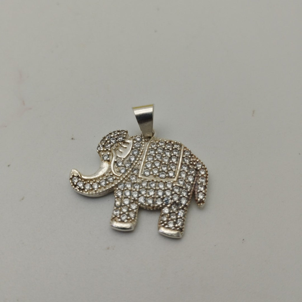 DIJE ELEFANTE C/CIRCONIAS PLATA .925 5.5 GR (NUEVO)