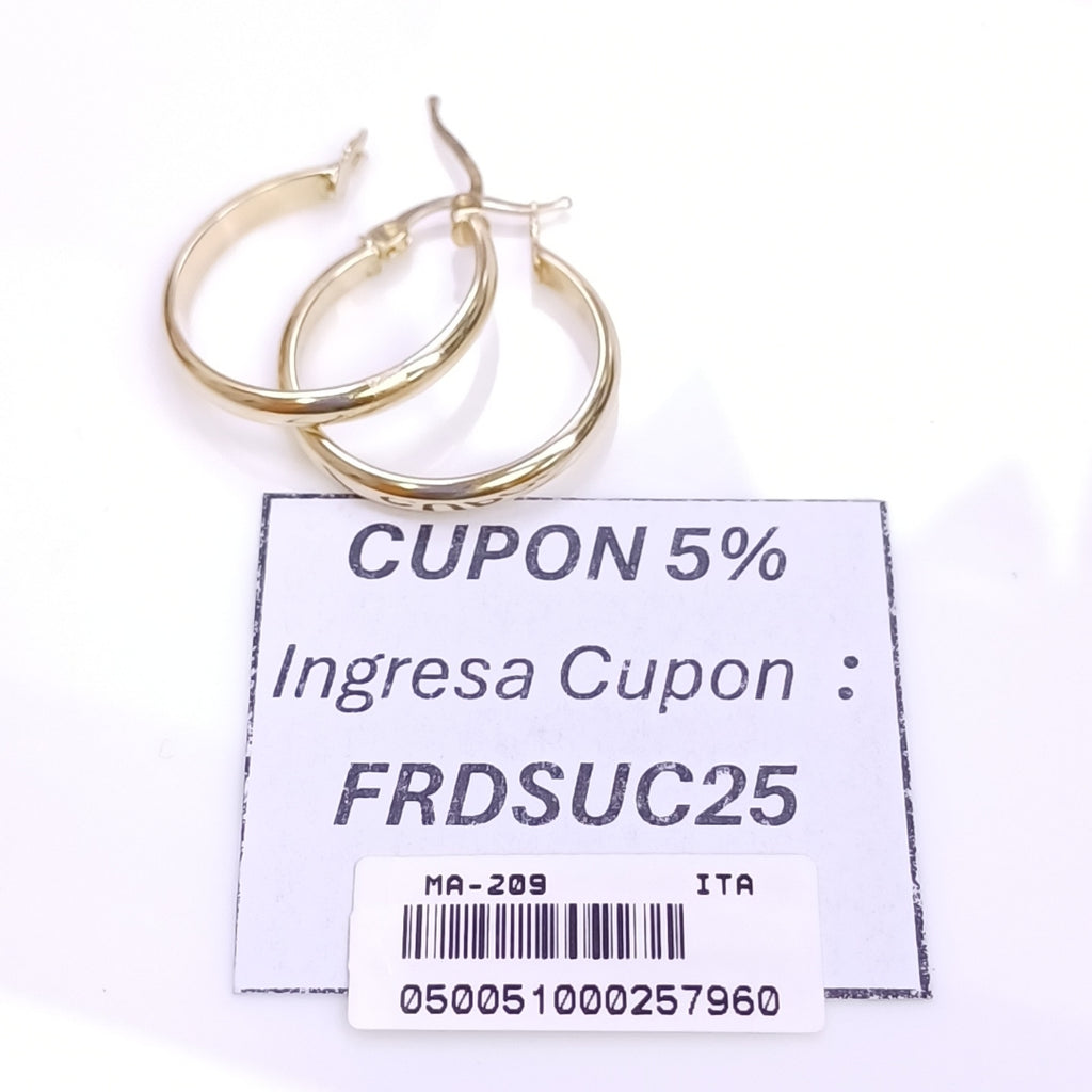 ARRACADAS ORO 14K 1.8 (NUEVO)