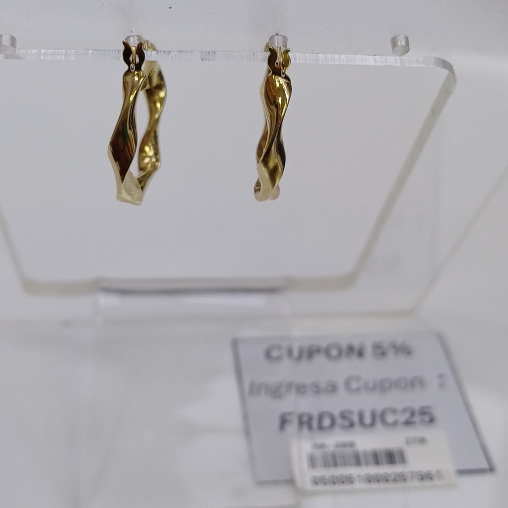 ARRACADAS ORO 14K 1.5 (NUEVO)
