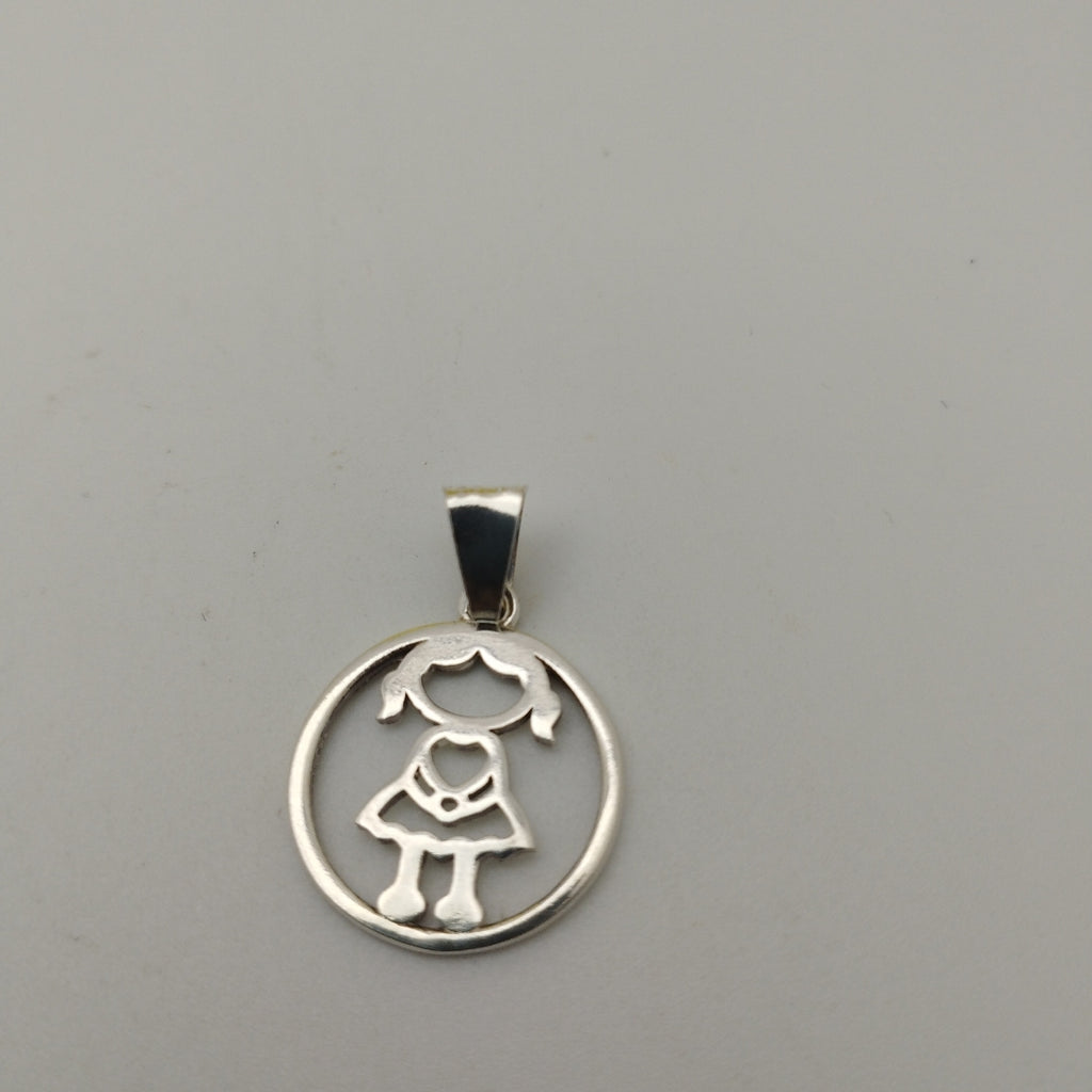 DIJE NIÑA PLATA .925 1.9 GR (NUEVO)