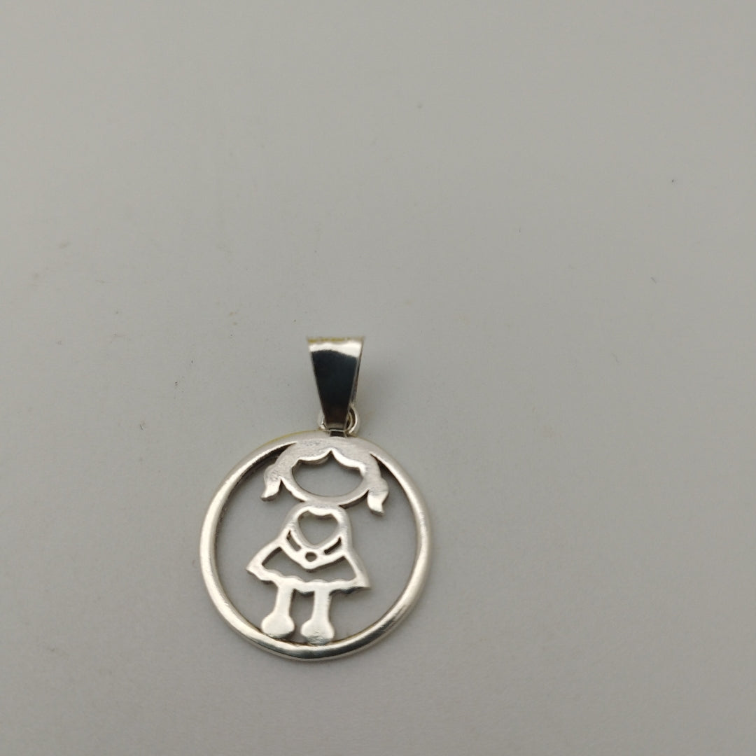 DIJE NIÑA PLATA .925 1.9 GR (NUEVO)